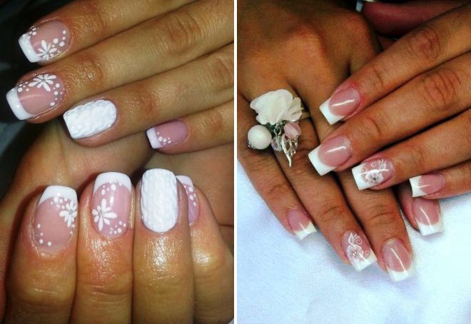 bridal french manicure 2017