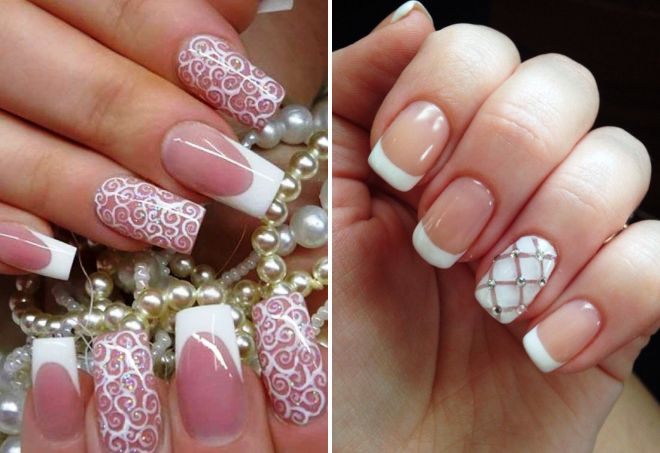 bridal manicure french