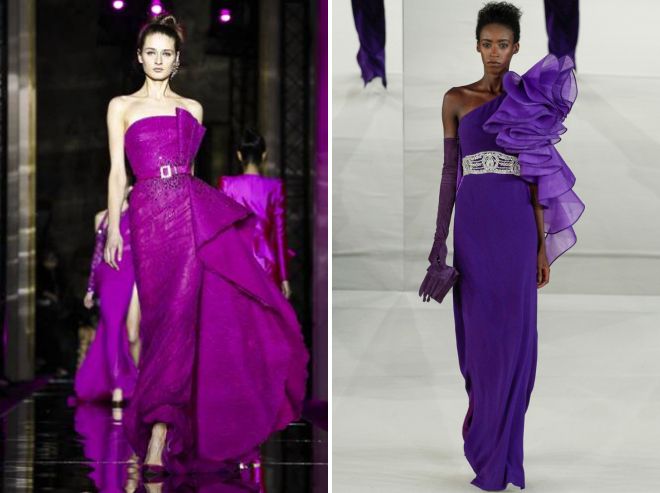 коллекционные фиолетовые платья