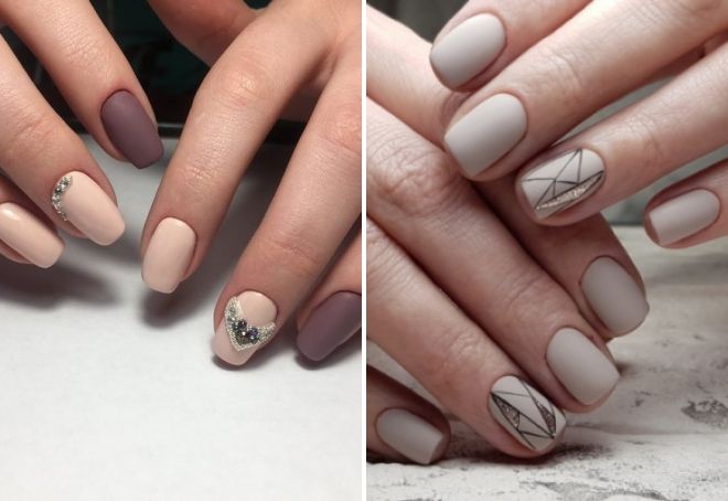 nude matte nails