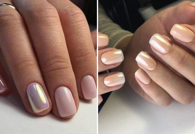 rubbing on nude nails
