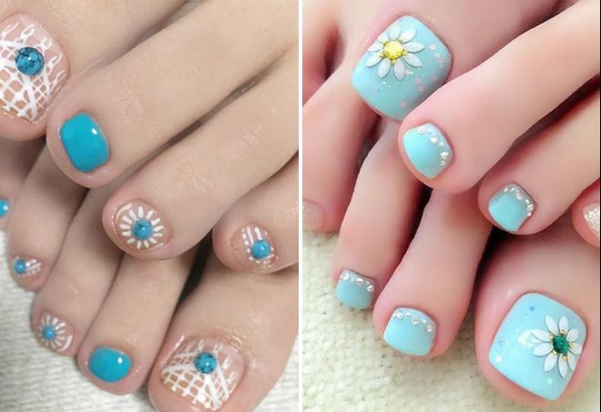turquoise pedicure 2018 fashion trends