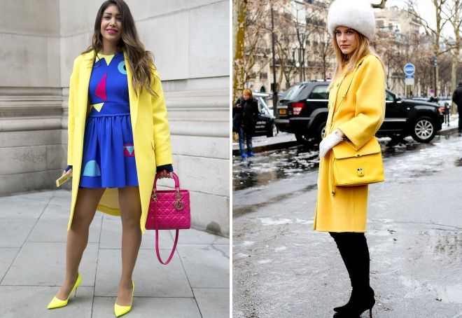 bow with a yellow coat