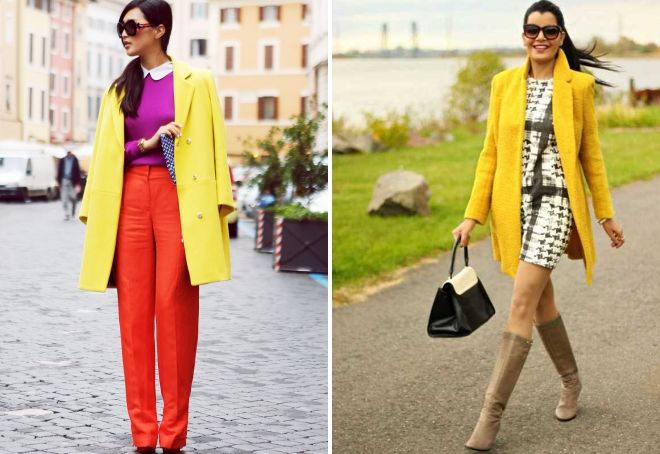 yellow coat 2019 with what to wear