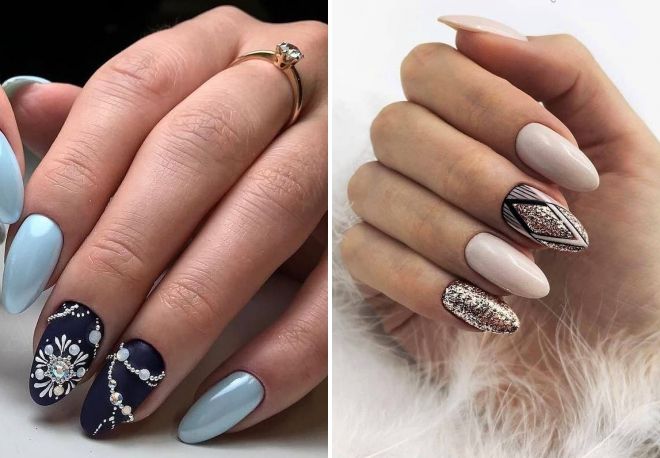 manicure winter nail design