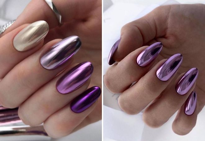 winter nail design with rubbing
