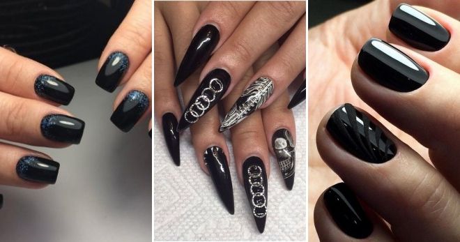 Black manicure 2019 - fashion trends