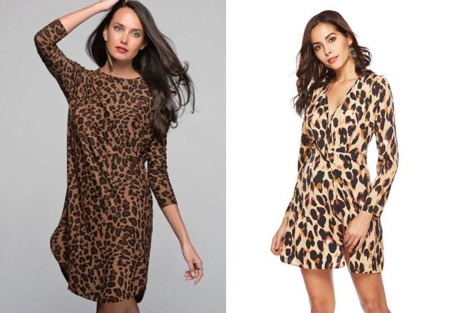 леопардовое платье 2019