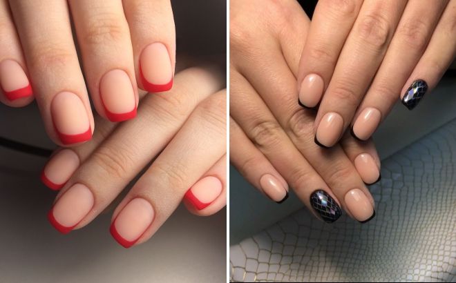 French manicure 2019 for short nails