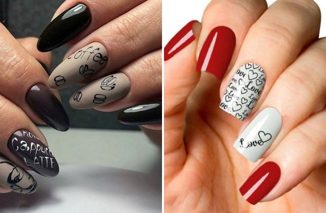 manicure 2019 fashion news with the inscription