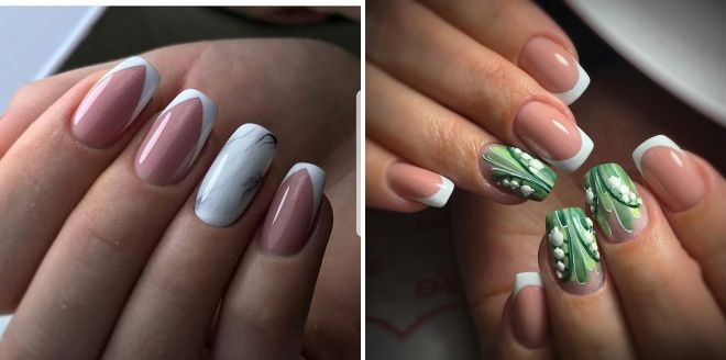 french design on square nails