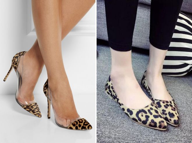модные леопардовые туфли