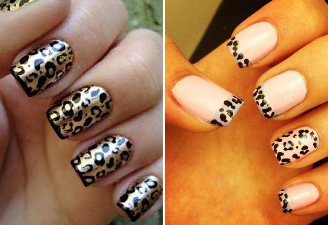 french leopard manicure