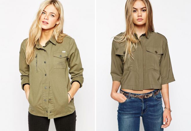 military style shirt