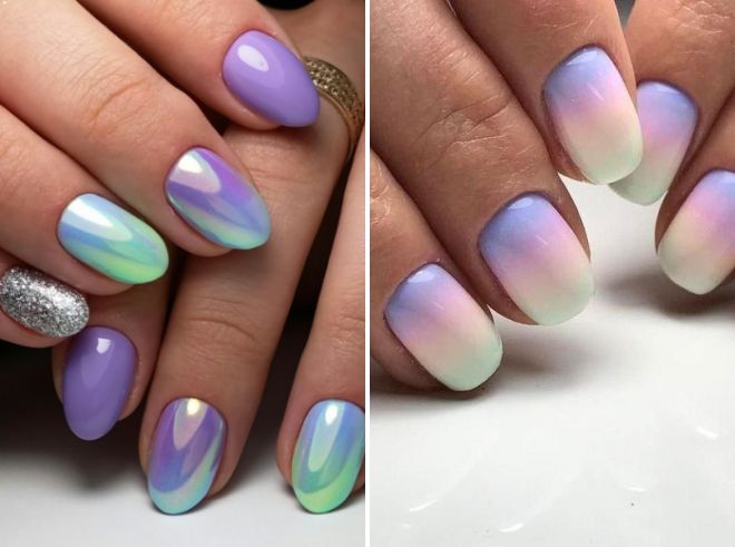 ombre manicure for short nails 2019