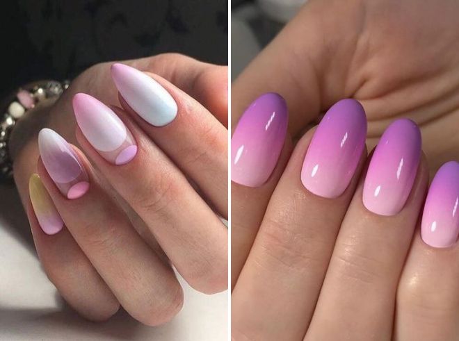 pink ombre manicure 2019