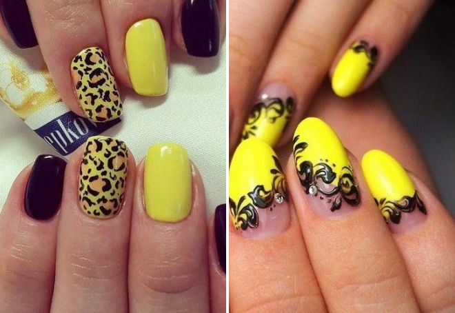 yellow manicure ideas