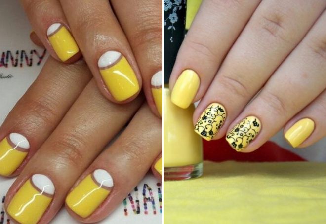 yellow manicure 2017 fashion trends