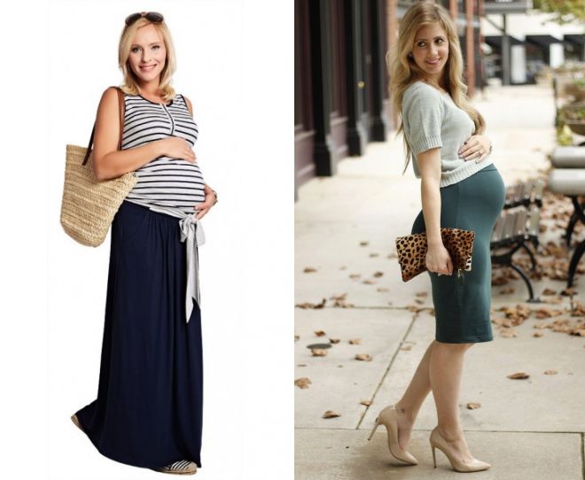 модные юбки для беременных