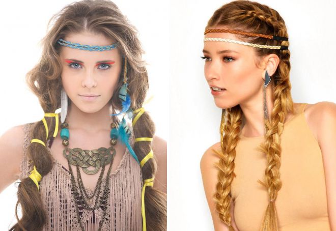 ethno style in hairstyles