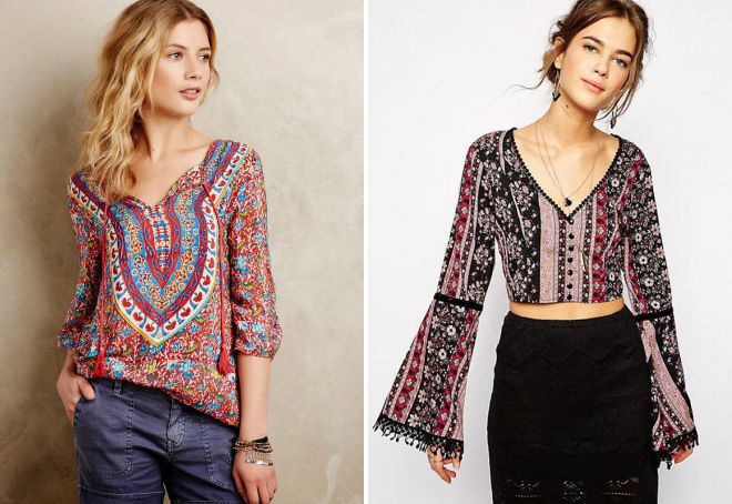 ethnic style blouses