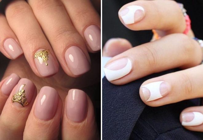 trendy summer manicure for short nails