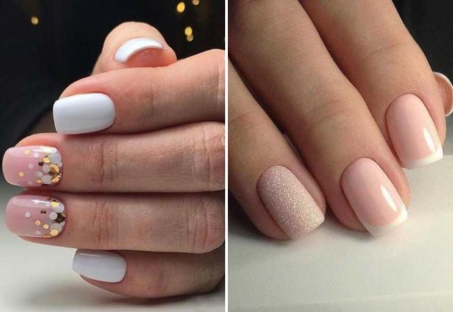 Easy manicure for square nails