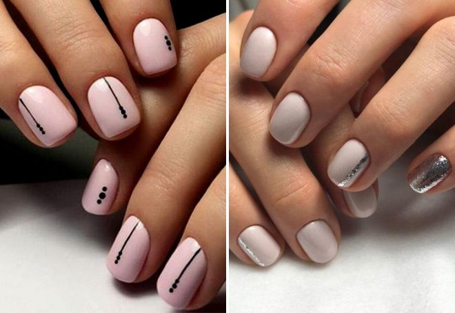 Easy manicure for short nails