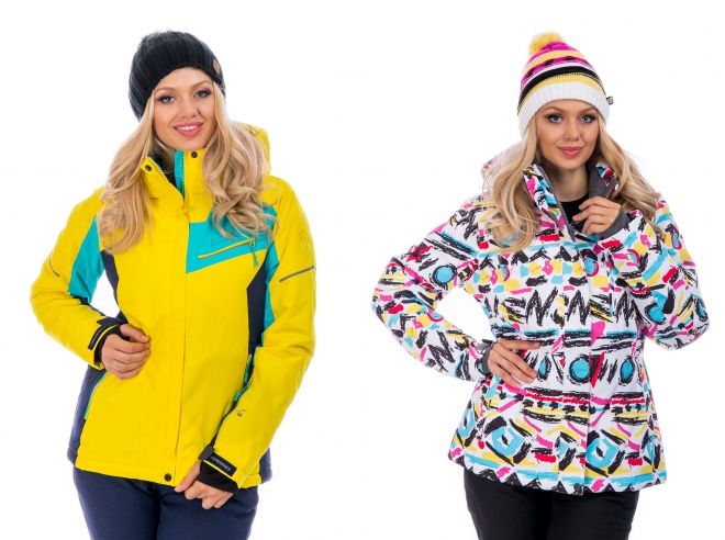 женские зимние спортивные горнолыжные куртки