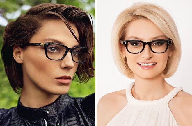 стрижки для женщин в очках после 40