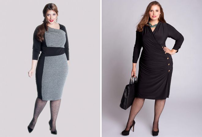 деловой стиль одежды для полных женщин