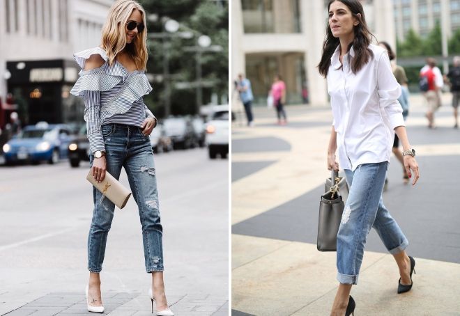 модные луки с джинсами 2020