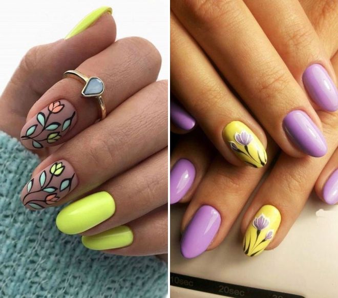 drawings on nails spring 2020