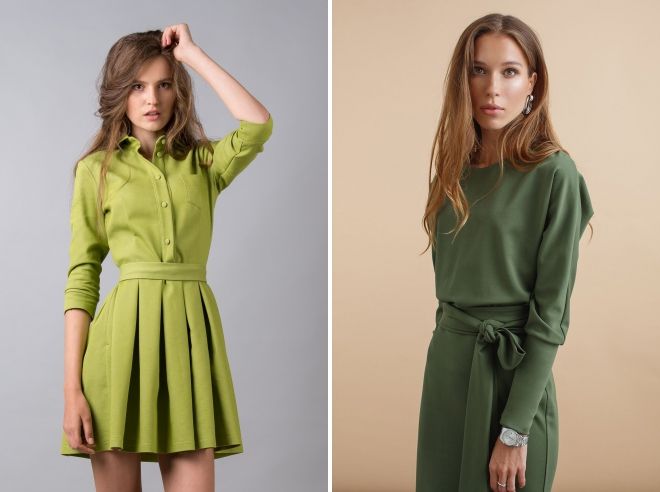 Оливковый цвет – кому подходит, с чем соч��тается, в одежде, платье, пальто,костюм, пальто, футболка, курта, пиджак, купальник