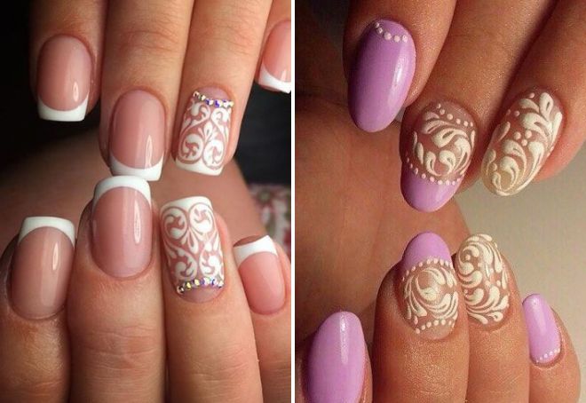 French lace manicure