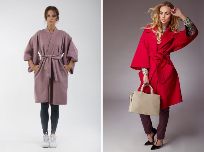 модное пальто кимоно
