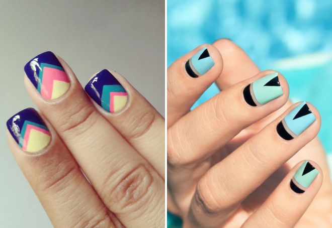 nail design geometry triangles