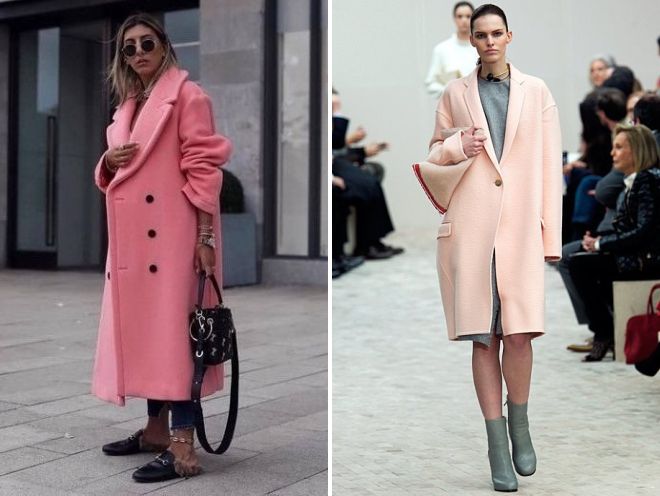 образы с розовым пальто
