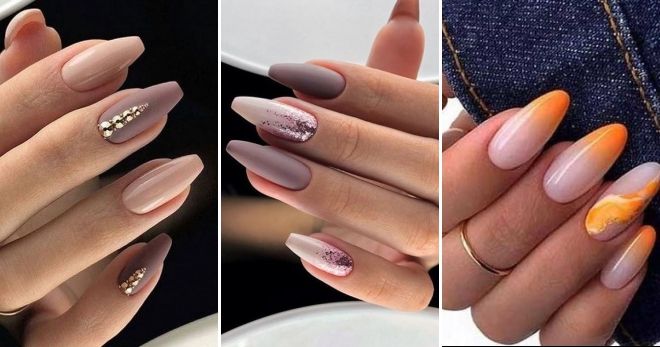 Manicure winter 2020 for long nails