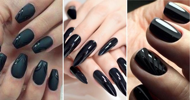 Solid manicure for the winter 2020 style