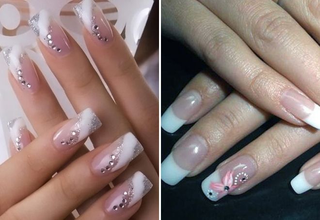 wedding manicure for long nails