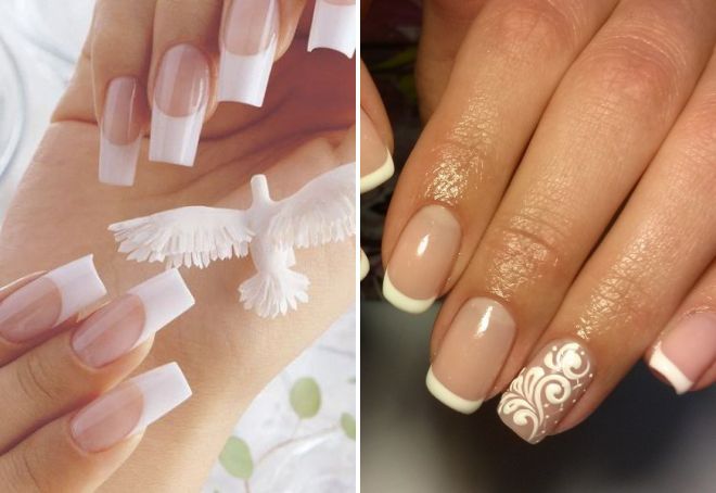 bridal manicure french