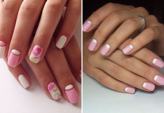 pale pink moon manicure