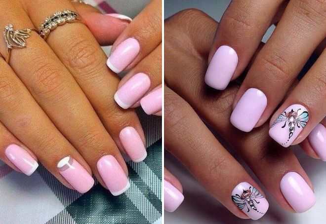 soft pink manicure 2017