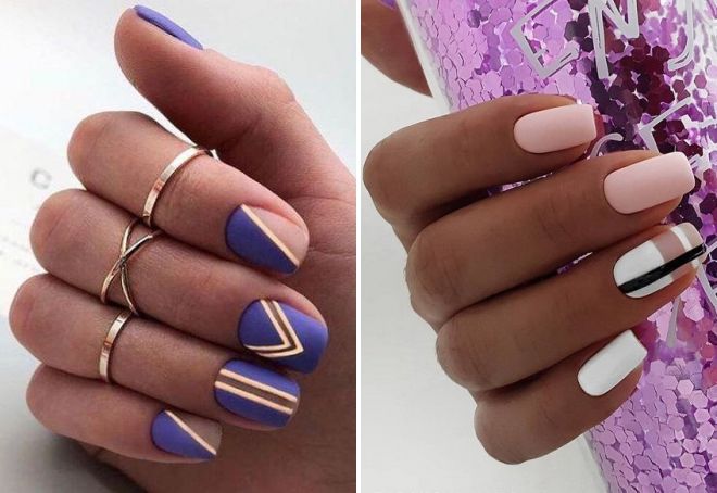 fashion manicure for summer 2020 trends geometry