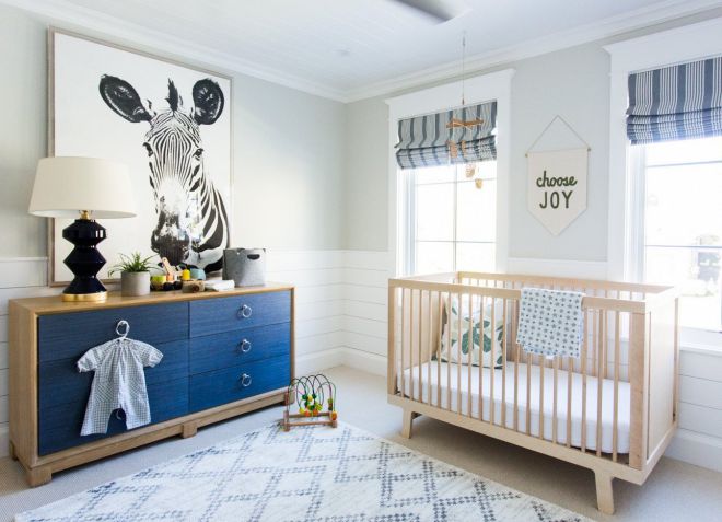 интерьер комнаты для новорожденного мальчика