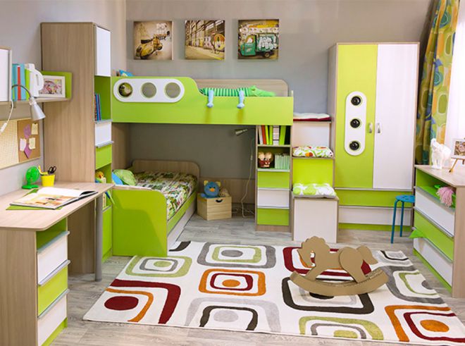 мебель для детской комнаты для двоих мальчиков