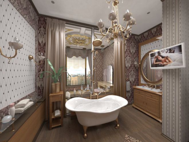 Мебель в ванную в классическом стиле