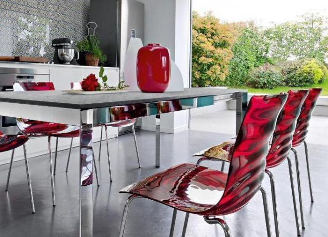 стулья из пластика для кухни