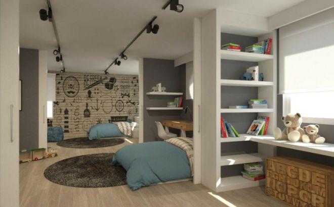 комната для разнополых детей дизайн